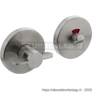 Intersteel Living 3464 WC-sluiting verdekt diameter 55x8 mm met nokken en stift 8x8 mm RVS circulair geborsteld - R26007620 - afbeelding 1