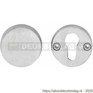 Intersteel 3752 SKG3 veiligheidsrozetten rond diameter 52x12 mm blind-profielcilindergat RVS - R26007699 - afbeelding 1