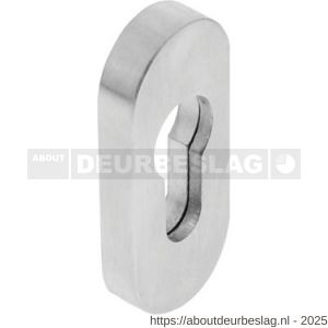 Intersteel Essentials 3752 veiligheid schuifrozet ovaal 69x30x9 mm profielcilindergat RVS - R26003566 - afbeelding 1