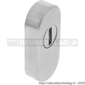 Intersteel Essentials 3752 veiligheid schuifrozet ovaal 73x33x14 mm met sleufplaatje RVS - R26008578 - afbeelding 1