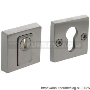 Intersteel Essentials 3755 SKG3 veiligheidsrozetten vierkant 54x54x12 mm profielcilindergat met kerntrekbeveiliging RVS - R26005951 - afbeelding 1