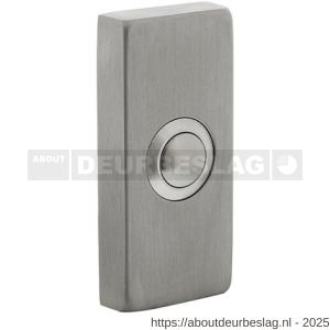 Intersteel Living 3990 beldrukker rechthoekig verdekt 65x30x10 mm RVS - R26008657 - afbeelding 1