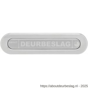 Intersteel Living 4000 briefplaat ovaal 340x80 mm met verende klep binnendraaiend RVS - R26007316 - afbeelding 1