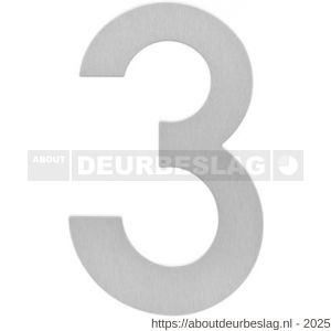 Intersteel Essentials 4020 huisnummer 3 150x2 mm RVS - R26002160 - afbeelding 1