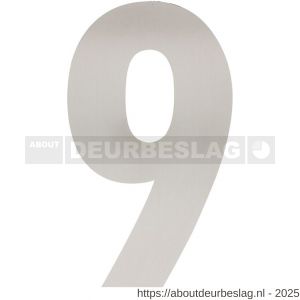 Intersteel Living 4021 huisnummer 9 XL hoogte 300 mm RVS geborsteld - R26009270 - afbeelding 1