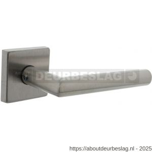 Intersteel Living 4057 set achterdeurbeslag vierkant deurkruk Jura met massieve rozetten RVS - R26010047 - afbeelding 1