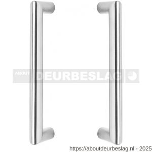 Intersteel Essentials 4335 deurgrepen per paar recht-Hoek 90 graden 320x65x20 mm hart op hart 300 mm RVS - R26006141 - afbeelding 1