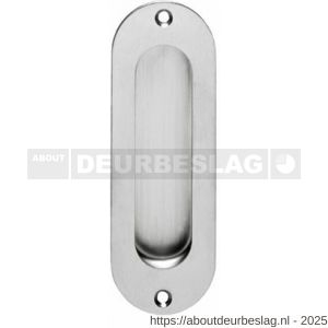 Intersteel Essentials 4476 schuifdeurkom ovaal 120x40 mm opschroevend RVS - R26007655 - afbeelding 1