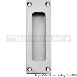 Intersteel Essentials 4476 schuifdeurkom rechthoekig 120x40 mm opschroevend RVS - R26007657 - afbeelding 1