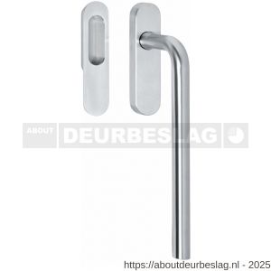 Intersteel 4500 hef-schuifdeurbeslag Draaigreep recht blind met schuifdeurkom RVS geborsteld - R26003876 - afbeelding 1