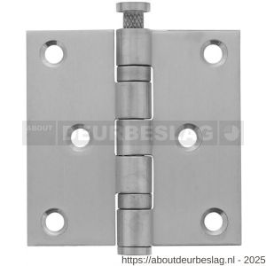 Intersteel Essentials 4625 kogellagerscharnier recht 3 inch 76x76x2.5 mm RVS - R26000009 - afbeelding 1