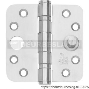 Intersteel Essentials 4625 SKG3 Kogellagerscharnieren 3.5 inch inch afgerond 89x89x3 mm RVS - R26007206 - afbeelding 1