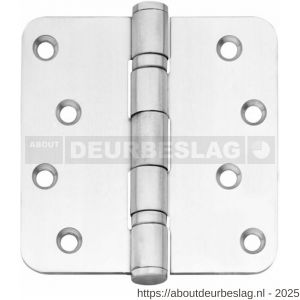 Intersteel Essentials 4625 kogellagerscharnier afgerond 4 inch 102x102x3 mm RVS - R26007204 - afbeelding 1