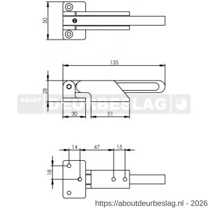 Intersteel Essentials 4800 SKG kierstandhouder 480050 Curve naar binnendraaiend RVS - R26007268 - afbeelding 2
