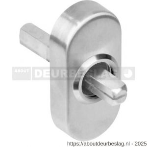 Intersteel 6050 basisplaat ovaal voor raamkruk hals diameter 16 insteeklengte stift 7x35 mm RVS - R26003779 - afbeelding 1