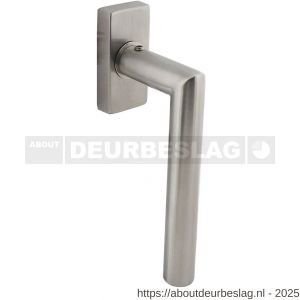 Intersteel Living 6156 raamkruk Jura op stalen rechthoekige rozet stift 7x35 mm RVS - R26010483 - afbeelding 1