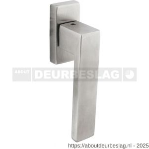 Intersteel Living 6156 raamkruk Amsterdam op stalen rechthoekige rozet stift 7x35 mm RVS - R26010484 - afbeelding 1
