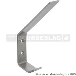 Intersteel Essentials 6950 kapstokhaak 695010 gebogen 140x80 mm RVS - R26003944 - afbeelding 1