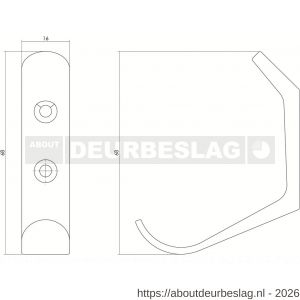Intersteel Living 6950 jashaak afgerond RVS - R26007776 - afbeelding 2