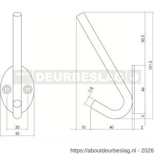 Intersteel Living 6950 hoed-Jashaak ovaal RVS - R26006892 - afbeelding 2