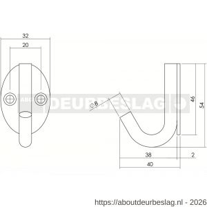 Intersteel Living 6950 jashaak ovaal RVS - R26006893 - afbeelding 2