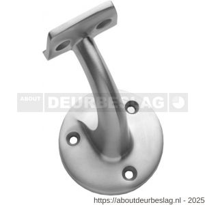 Intersteel Essentials 7300 leuninghouder kleine achterplaat hol zadel opschroevend RVS - R26003975 - afbeelding 1