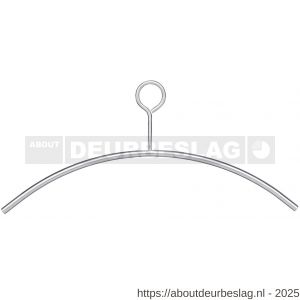 Intersteel Essentials 7380 kledinghanger diameter 10 mm met dicht oog RVS - R26003888 - afbeelding 1