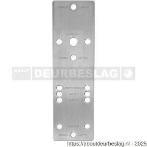 Intersteel 9905 boorsjabloon Intersteel voor nokkengarnituren binnendeurbeslag RVS - R26006222 - afbeelding 1