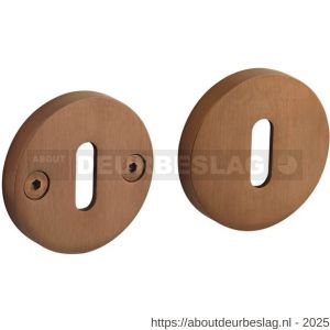 Intersteel 3175 sleutelrozetten éénzijdig verdekt diameter 55x8 mm met nokken diameter 8 mm PVD koper mat - R26011386 - afbeelding 1