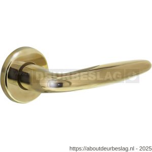Intersteel 0199 deurkruk gatdeel rechts Sigaar op rozet verdekt diameter 49x7 mm PVD messingkleur - R26001568 - afbeelding 1