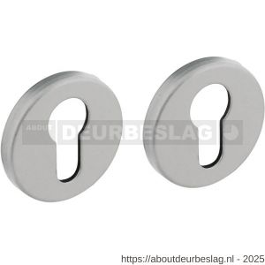 Intersteel Living 3090 cilinderrozetten verdekt diameter 50x7 mm met nokken aluminium F1 - R26011138 - afbeelding 1