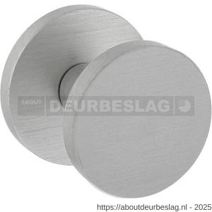Intersteel Living 3929 voordeurknop plat diameter 55 mm op achterplaat diameter 60 mm éénzijdige montage aluminium F1 - R26008852 - afbeelding 1