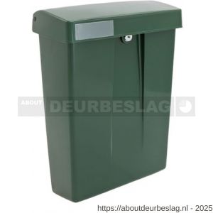 Intersteel Essentials 4900 postkast Summus kunststof met slot 2 sleutels groen RAL 6009 - R26007793 - afbeelding 1