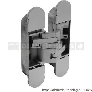 Intersteel Exclusives 4626 scharnier zamak 130x30 3D verstelbaar binnenwerk grijs gelakt-grijs gelakte afdekkappen - R26008875 - afbeelding 1