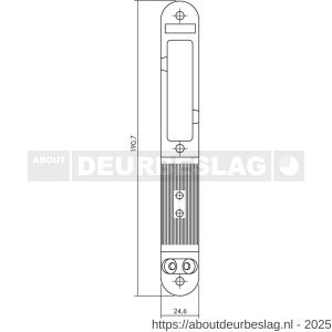 Intersteel Essentials 9508 SKG2 verstelbare sluitkom 25x192 mm verzinkt - R26008892 - afbeelding 2