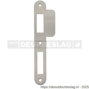 Intersteel 9509 sluitplaat 175x25/44x1,5 mm voor dag- en nacht schoot afgerond met korte lip RVS DIN links - R26006919 - afbeelding 1