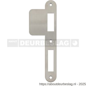 Intersteel 9509 sluitplaat 175x25/59x1,5 mm voor dag- en nacht schoot afgerond met lange lip RVS DIN rechts - R26006920 - afbeelding 1