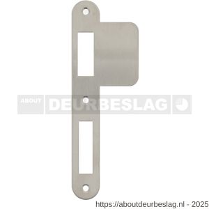 Intersteel 9509 sluitplaat 175x25/59x1,5 mm voor dag- en nacht schoot afgerond met lange lip RVS DIN links - R26006921 - afbeelding 1