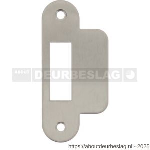 Intersteel 9509 sluitplaat 94x25/44x1,5 mm voor dagschoot afgerond met korte lip RVS - R26006922 - afbeelding 1