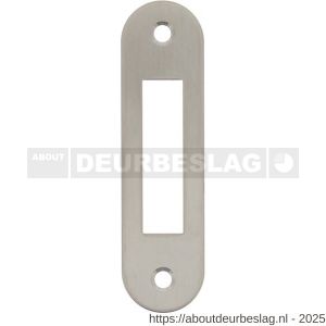 Intersteel 9509 sluitplaat 94x25x1,5 mm voor nachtschoot afgerond RVS - R26006923 - afbeelding 1