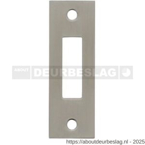 Intersteel 9509 sluitplaat voor kastslot voor woningbouwsloten rechthoekig RVS - R26008904 - afbeelding 1