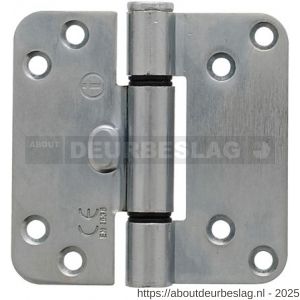 Intersteel Living 4625 glijlagerscharnier afgerond 89x89x3 DIN links-rechts CE (EN1935: 2002) staal verzinkt zonder schroeven - R26009293 - afbeelding 1