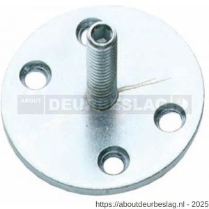 Intersteel 9974 onderplaat met vaste M8 pin - R26006568 - afbeelding 1