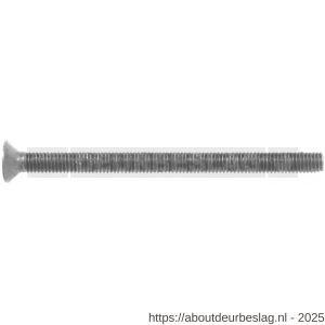 Intersteel 9901 bout M6x80 mm voor SKG3 aluminium beslag voor deurdikte 68mm - R26009300 - afbeelding 1