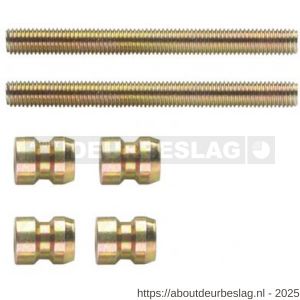 Intersteel 9950 bevestigingsset voor deurgrepen doorgaand paarsgewijze montage universeel voor deurdikte 60-80 mm - R26000826 - afbeelding 1