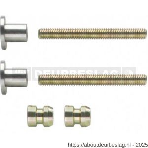 Intersteel 9950 bevestigingsset voor deurgrepen doorgaand enkelzijdige montage universeel voor deurdikte tot 60 mm - R26000822 - afbeelding 1