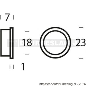Intersteel 9970 accessoireset C 10 nylon ringen diameter 20-18 mm wit - R26010087 - afbeelding 2