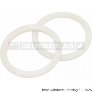 Intersteel 9971 halsring plat diameter 22,5x1,3 mm binnenmaat diameter 18 mm nylon wit - R26007488 - afbeelding 1