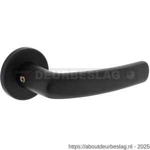 Intersteel 0060 deurkruk Denham met rozet verdekt diameter 50x7 mm met nokken zwart - R26010527 - afbeelding 1