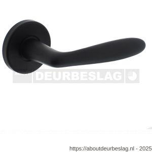 Intersteel 0200 deurkruk Phobos op rozet verdekt diameter 49x7 mm zwart - R26007097 - afbeelding 1